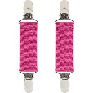 Hold’Em 1” Boot Straps Leg Pant Stirrup Elastic Extra Heavy Clips - Fuchsia